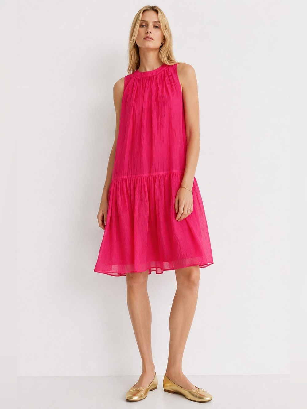 DKNY Hot Pink Sleeveless Pink Coverup